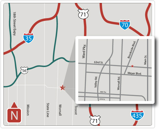 map to brookside