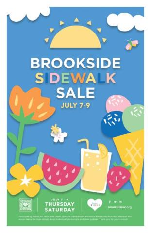 Sidewalk sale July 7th through 9th